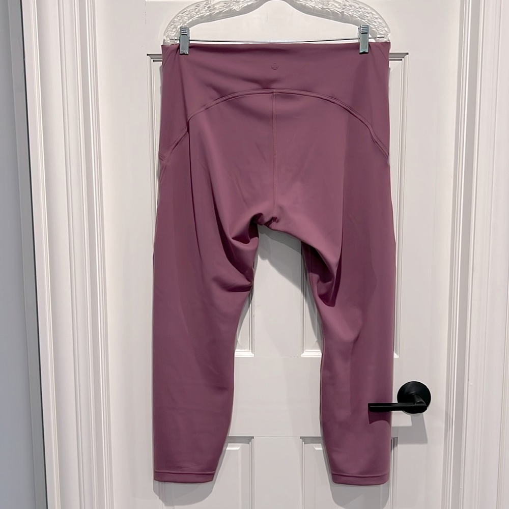 Lululemon InStill High-Rise Tight 25" Vintage Plum Size 16 Mauve Rose Pink - Picture 4 of 7